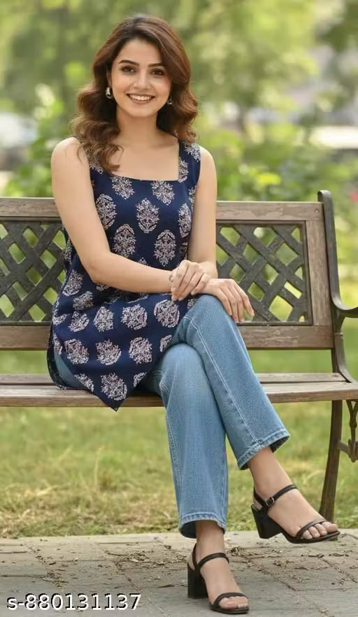 Daily wear kurti/casual top /kurti/fancy/stylish/collage wear/office wear/ethnic kurti