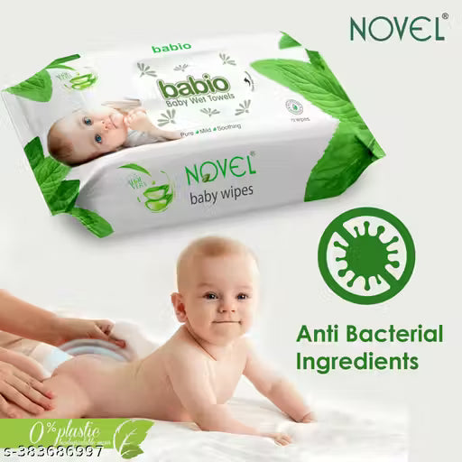 NOVEL Baby Wipes 72 Sheets/Pack of 3 (216 Wipes)