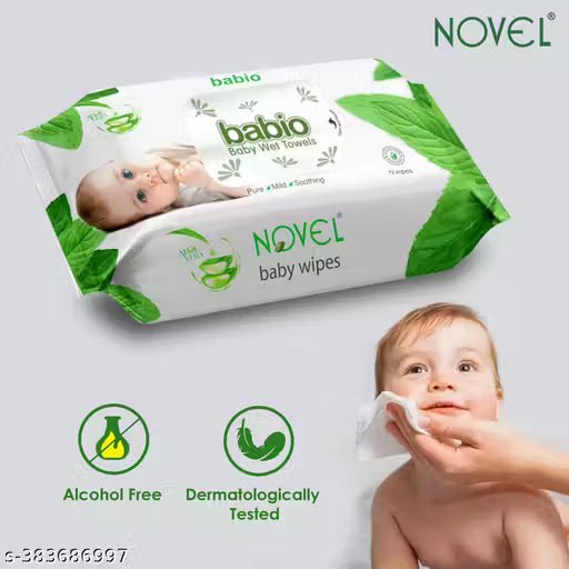 NOVEL Baby Wipes 72 Sheets/Pack of 3 (216 Wipes)