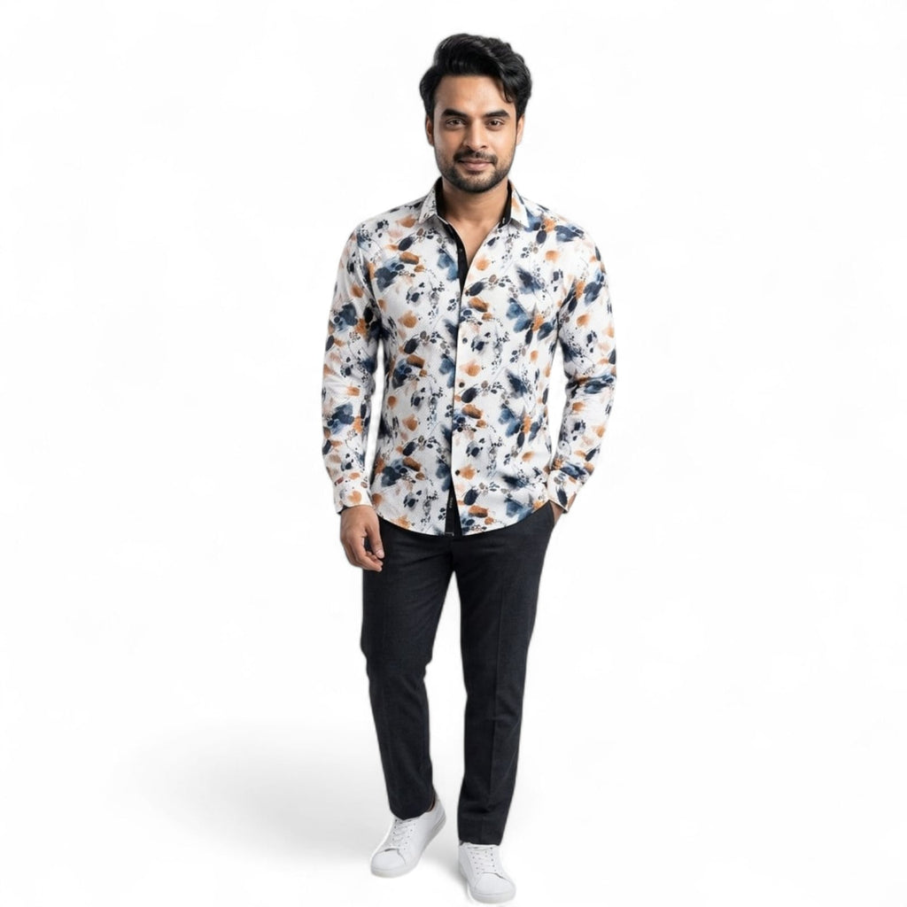 Shopia Speed Men Printed Slim Fit Shirt