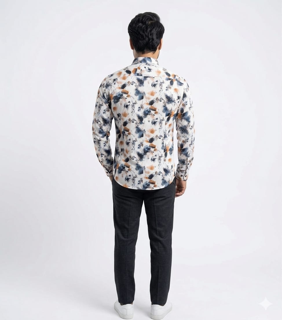 Shopia Speed Men Printed Slim Fit Shirt