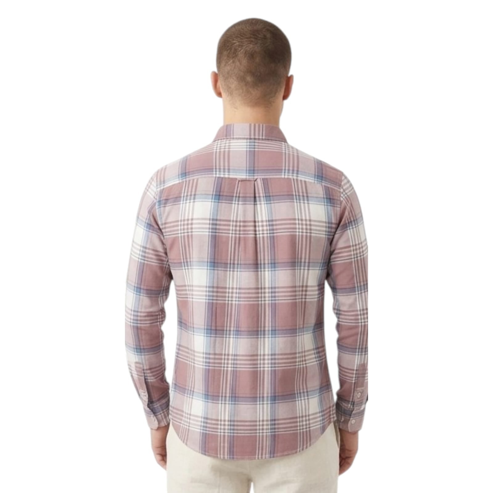 Men and Boys Long Sleeve Collared Neck Button Down Linen Relaxed Fit Shirts