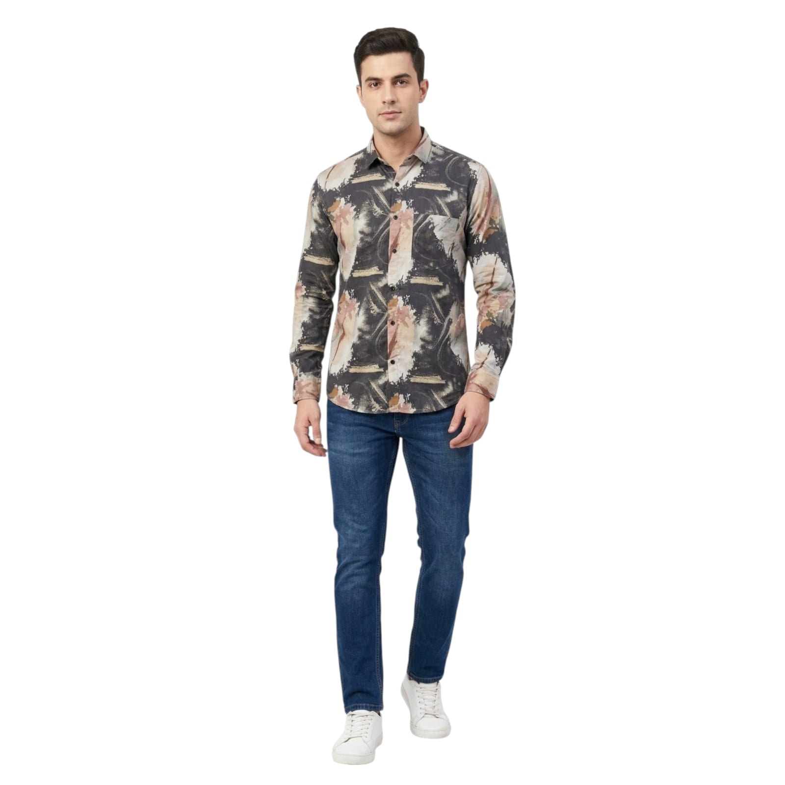 Shopia Kia Bogdan Multi Abstract Rayon Shirt for Men