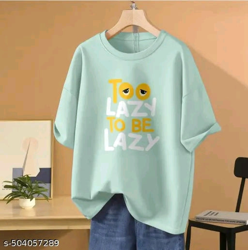Trendy sensational Classical Designed Oversized T-shirt For Women's & Girls, Casual & Partywear Ocassion