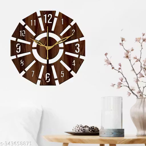 Wall Clock-091 Wenge_30cm