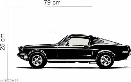 Artistic Decals Car Wall Sticker for Living Room, Bedroom, Kids Room, Big size sticker, 3D sticker, PVC vinyl wall sticker, Mountain jeeps, Racing car