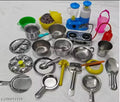 Miniature kitchen set kitchen set for girls Bhatukali Set Choppu jaman 30 pcs Staineless steel Best for kids toys