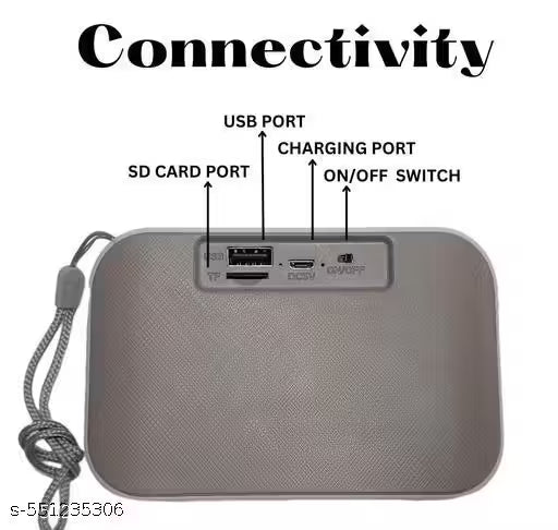 Wireless Portable Bluetooth Speaker with RGB Lights & 6H Playtime – Stereo Sound & Fast Charging