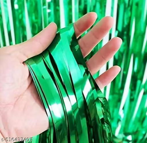 ART E CRAFT #BALLOON#Haldi And Mehandi ,Function Ceremony Decoration Pack of 44 items | Decoration Kit contains 1 Haldi and 1 Mehandi Foil Balloon, 30 Green and Yellow Balloons And 2 Golden and 1 Green Fringe Curtains
