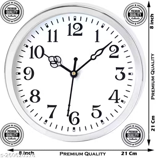 IRU Creation Anolg premium wall office clock 21 cm X 21 cm Wall Clock (with Glass)