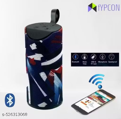 FYPCON Portable Bluetooth Speaker Wireless Super Bass Sound Audio System/Water Resistent/Splashproof Built in Mic, TF Card Slot, FM, AUX, USB