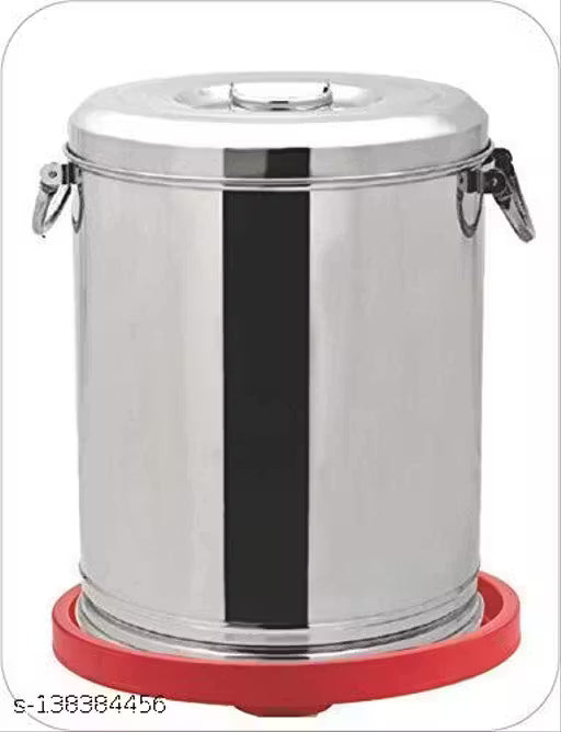 Gas Cylinder Stand - Easily Movable LPG Cylinder Trolley with Wheels (Red)