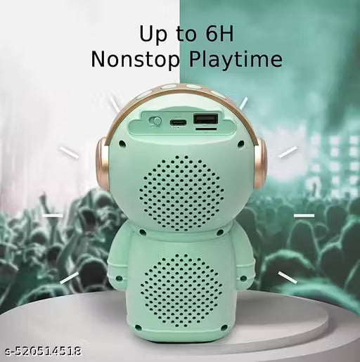 Compact and Portable DesignM6 Bluetooth Portable Speaker with Thunder Dynamic Sound | 1200mAh Battery | 5 W Powerful Audio Output Avileable Color We Send