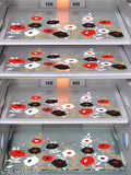 Dakshya Industries (Set of 4) PVC Rectangular Fridge Mats