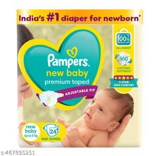 Pampers New born 24pcs Active Baby Taped