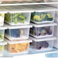 4 PCS Food Storage Container Fridge Box for Fish, Meat, Fruits (1500ML) Storage Basket (Pack of 4)
