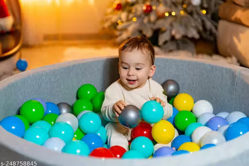 MINITOES Baby 24Pcs 4CM Premium Multicolour Balls for Kids