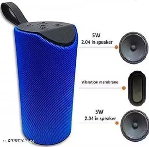 DJ-113 Bluetooth Portable Stereo Speaker with Rich Bass | Loud Sound | Built-in Mic for All Smartphone Device (Assorted Colour) Any one available colour will be dispatched