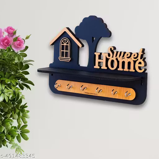 Wooden Key Hanger For Livingroom Wall Decor