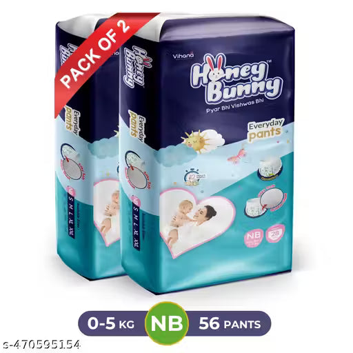 Baby Diaper Pants with bubble top sheet| Extra Soft | 12 Hour protection