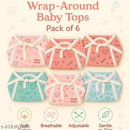 Cloth Diapers Langot Washable Reusable Nappies New Born Baby, Single Layer Nappies (0-6 Months,Pack of 6)