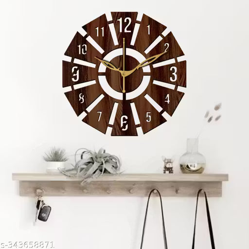 Wall Clock-091 Wenge_30cm