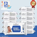 EVELANCE Ultra-Gentle Baby Wet Wipes Without Lid | Enriched with Aloe Vera | Paraben-Free | 72 Wipes per Pack (Pack of 12, Total 864 Wipes)