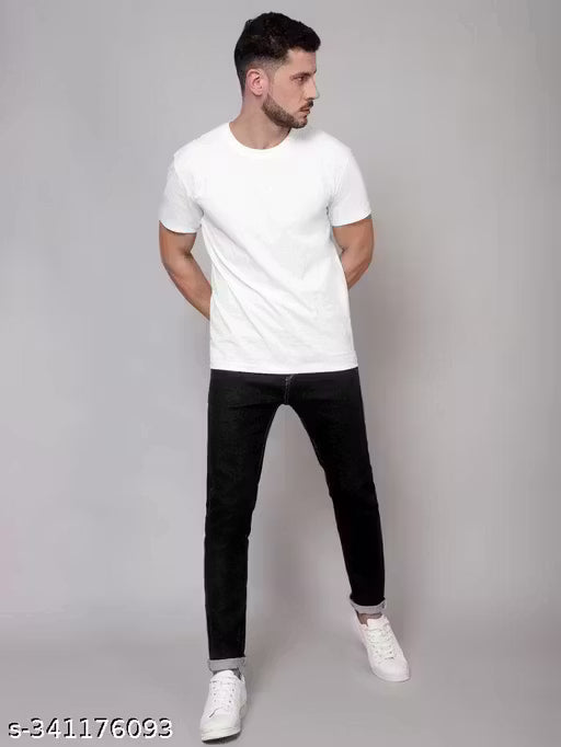 BASIC SOLID MANS TSHIRT WHITE