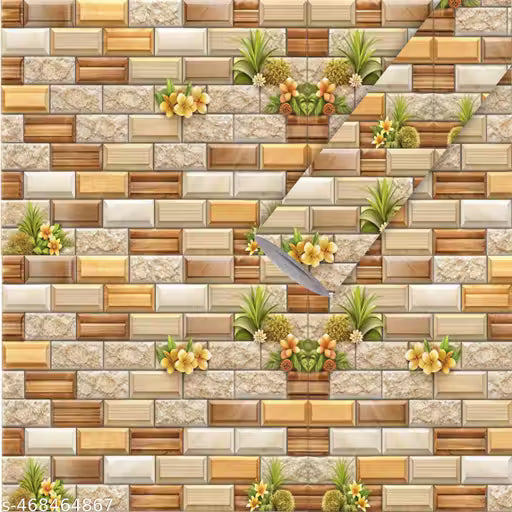 Self Adhesive Wallpaper Kitchen Wallpapers Kitchen Tile Wallpaper | Kitchen Wallpaper Rolls For Kitchen Decoration Wall Sticker for Kitchen Wallpaper for wall (40 X 200 CM)