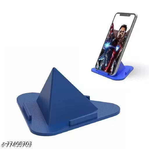 Panchanan's Portable Three-Sided Triangle Desktop Stand Mobile Paradise Universal Phone Pyramid Shape Holder Desktop Stand (Multi color) (Pack of 5)Mobile Holder