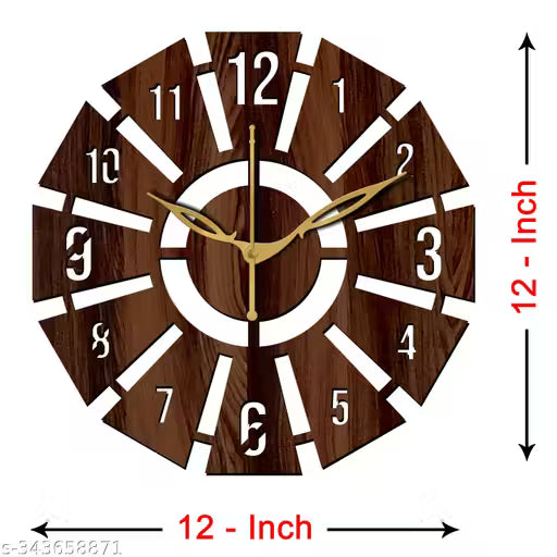 Wall Clock-091 Wenge_30cm