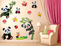 Beautiful Panda set Wall Sticker For Kids room ( 136 cm x 130 cm )