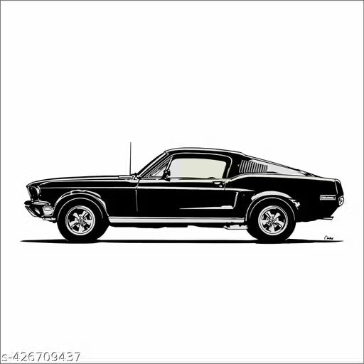 Artistic Decals Car Wall Sticker for Living Room, Bedroom, Kids Room, Big size sticker, 3D sticker, PVC vinyl wall sticker, Mountain jeeps, Racing car