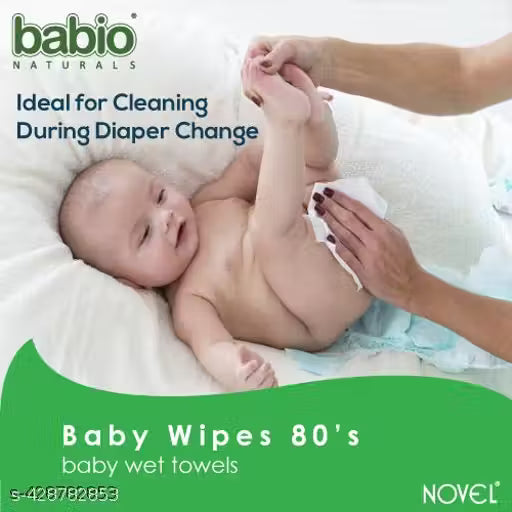 NOVEL Baby Wipes 80 Sheets/Pack of 2 With Lid (160 Wipes)