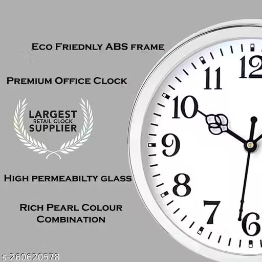 IRU Creation Anolg premium wall office clock 21 cm X 21 cm Wall Clock (with Glass)
