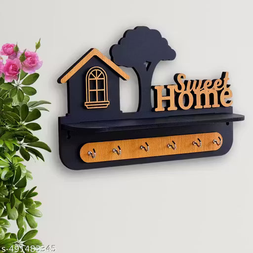 Wooden Key Hanger For Livingroom Wall Decor